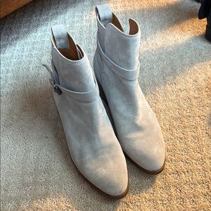 Rag & Bone Leather Light Gray Ankle Boots
